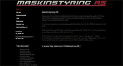 Desktop Screenshot of maskinstyring.com