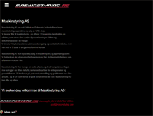 Tablet Screenshot of maskinstyring.com